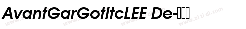 AvantGarGotItcLEE De字体转换